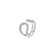 Diamond Open Swirl Ring