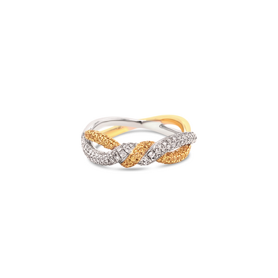 Diamond Knot Swirl Ring