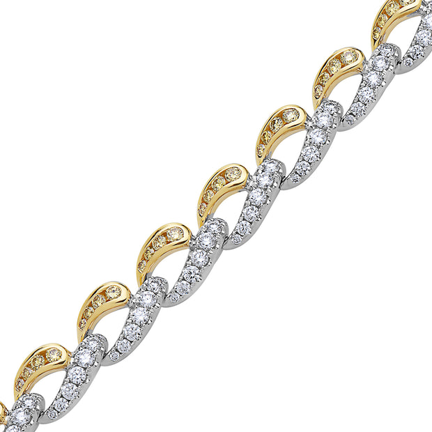 Krypell Collection Diamond Link Bracelet