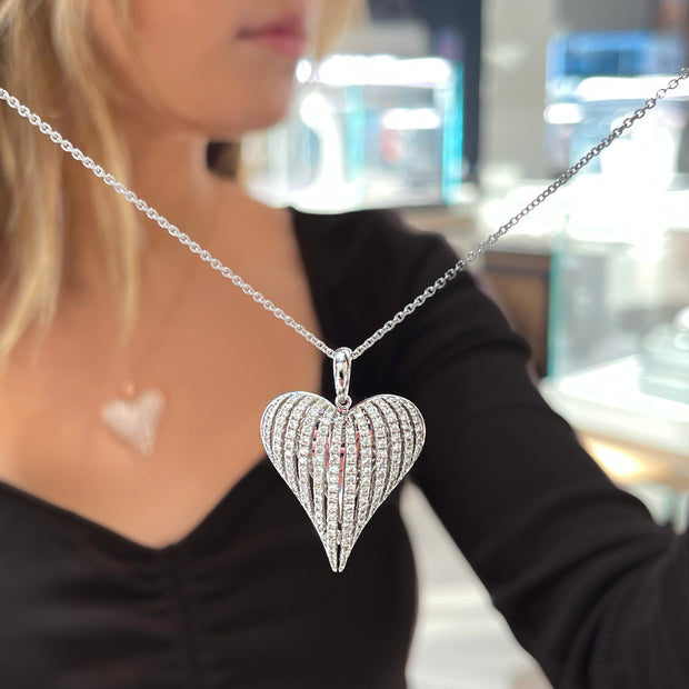 Angel Heart Large Diamond Pendant
